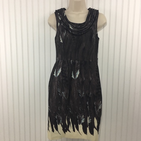 Tracy Reese Dresses & Skirts - Tracy Reese feather print sleeveless sheath dress